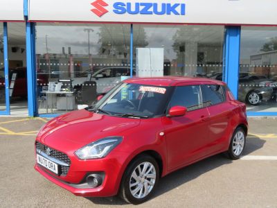 Suzuki Swift 1.2 Dualjet MHEV SZ-T Hatchback 5dr Petrol Hybrid CVT Euro 6 (s/s) (83 ps) Hatchback Hybrid Red at Suzuki UCL Milton Keynes