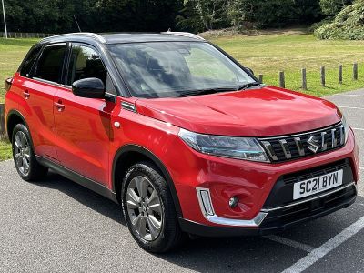 Suzuki Vitara 1.4 Boosterjet MHEV SZ-T SUV 5dr Petrol Hybrid Manual Euro 6 (s/s) (129 ps) Sports Utility Vehicle Hybrid Red at Suzuki UCL Milton Keynes