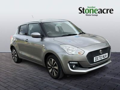 Suzuki Swift 1.2 Dualjet MHEV SZ-T Hatchback 5dr Petrol Hybrid Manual Euro 6 (s/s) (90 ps) Hatchback Hybrid Silver at Suzuki UCL Milton Keynes