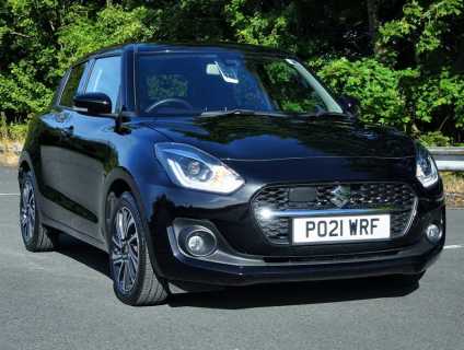 Suzuki Swift 1.2 Dualjet MHEV SZ5 Hatchback 5dr Petrol Hybrid CVT Euro 6 (s/s) (83 ps) Hatchback Hybrid Black