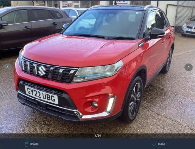 Suzuki Vitara 1.4 Boosterjet 48V Hybrid SZ5 5dr Estate Petrol Red at Suzuki UCL Milton Keynes