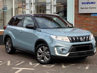 Suzuki Vitara 1.4 Boosterjet MHEV SZ-T Euro 6 (s/s) 5dr SUV Hybrid Ice Greyish Blue Metallic with Cosmic Black Pearl at Suzuki UCL Milton Keynes