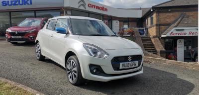 Suzuki Swift 1.2 SZ5 DUALJET MILD HYBRID **VERY RARE 4 WHEEL DRIVE VERSION, FULL SERVICE HISTORY,ONE OWNER FROM NEW** Hatchback Hybrid White at Suzuki UCL Milton Keynes