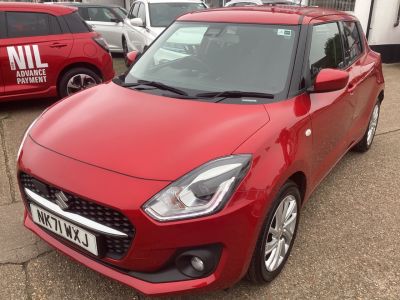 Suzuki Swift 1.2 Dualjet 83 12V Hybrid SZ-T 5dr Auto Hatchback Petrol Red at Suzuki UCL Milton Keynes