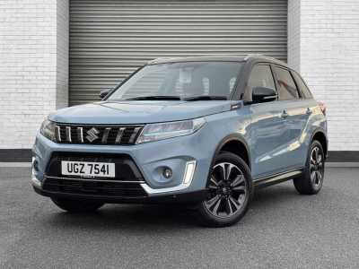 Suzuki Vitara 1.4 Boosterjet 48V Hybrid SZ5 ALLGRIP 5dr Auto SUV Hybrid Ice Greyish Blue / Black Roof at Suzuki UCL Milton Keynes