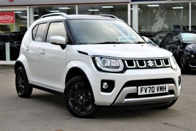 Suzuki Ignis 1.2 SZ5 DUALJET Hatchback Petrol / Electric Hybrid Pure Pearl White/Black Roof at Suzuki UCL Milton Keynes