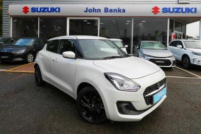 Suzuki Swift 1.2 Sz5 Dualjet Mhev Cvt Hatchback Hybrid White at Suzuki UCL Milton Keynes