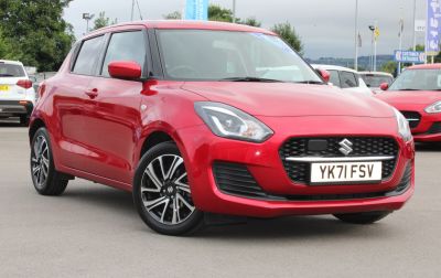 Suzuki Swift 1.2 SZ-L DUALJET MHEV Hatchback Petrol / Electric Hybrid Burning Red at Suzuki UCL Milton Keynes