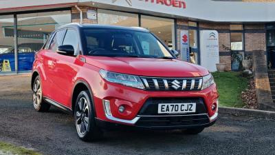 Suzuki Vitara 1.4 Boosterjet Petrol SZ-5 Hybrid Manual ALLGRIP **ONE OWNER, FULL SERVICE HISTORY, BALANCE OF 7 YEAR SUZUKI SERVICE- ACTIVATED WARRANTY IN PLACE** SUV Hybrid Red at Suzuki UCL Milton Keynes