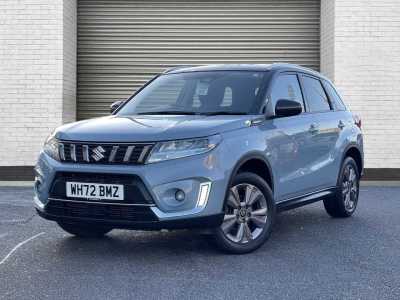 Suzuki Vitara 1.4 Boosterjet 48V Hybrid SZ-T 5dr SUV Hybrid Ice Greyish Blue / Black Roof at Suzuki UCL Milton Keynes