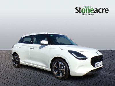 Suzuki Swift 1.2 MHEV Ultra CVT Euro 6 (s/s) 5dr Hatchback Hybrid White at Suzuki UCL Milton Keynes