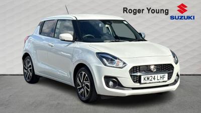 Suzuki Swift 1.2 Dualjet MHEV SZ5 Hatchback 5dr Petrol Hybrid CVT Euro 6 (s/s) (83 ps) Hatchback Hybrid White at Suzuki UCL Milton Keynes