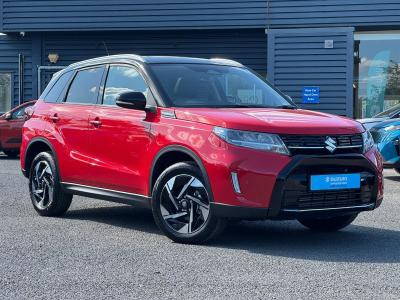 Suzuki Vitara 1.4 Boosterjet MHEV Ultra ALLGRIP Euro 6 (s/s) 5dr SUV Hybrid BRIGHT RED WITH BLACK ROOF at Suzuki UCL Milton Keynes