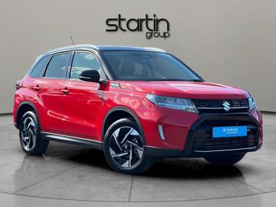 Suzuki Vitara 1.4 Boosterjet MHEV Ultra ALLGRIP Euro 6 (s/s) 5dr SUV Hybrid BRIGHT RED WITH BLACK ROOF at Suzuki UCL Milton Keynes