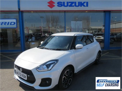 Suzuki Swift 1.4 Boosterjet MHEV Sport Hatchback 5dr Petrol Hybrid Manual Euro 6 (s/s) (129 ps) Hatchback Hybrid White