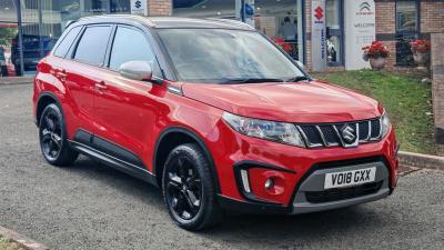 Suzuki Vitara 1.4 Boosterjet S SUV 5dr Petrol Manual ALLGRIP Euro 6 (s/s) (140 ps)**AN EX-DEMO OF OURS, PLUS ONE OWNER. 8 SERVICES, BALANCE OF 10 YEAR WARRANTY ** SUV Petrol Red at Suzuki UCL Milton Keynes
