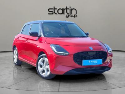 Suzuki Swift 1.2 MHEV Motion Euro 6 (s/s) 5dr Hatchback Hybrid BURNING RED WITH BLACK ROOF at Suzuki UCL Milton Keynes