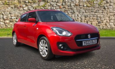 Suzuki Swift 1.2L SZ-T DualJet MHEV CVT Hatchback 5dr Hybrid Automatic Euro 6 (82 bhp) Hatchback Hybrid Red at Suzuki UCL Milton Keynes