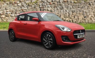 Suzuki Swift 1.2L SZ5 DualJet MHEV CVT Hatchback 5dr Hybrid Automatic Euro 6 (82 bhp) Hatchback Hybrid Red at Suzuki UCL Milton Keynes