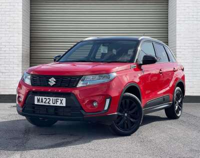 Suzuki Vitara 1.4 Boosterjet 48V Hybrid SZ-T 5dr SUV Hybrid Bright Red/Black Metallic Roof at Suzuki UCL Milton Keynes