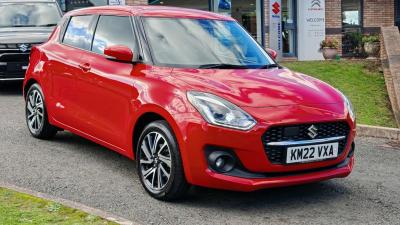 Suzuki Swift 1.2 Dualjet MHEV SZ5 Hatchback 5dr Petrol Hybrid Manual Euro 6 (s/s) (83 ps)** LOW MILEAGE, BALANCE OF SUZUKI 10 YEAR SERVICE WARRANTY INTACT** Hatchback Hybrid Red at Suzuki UCL Milton Keynes
