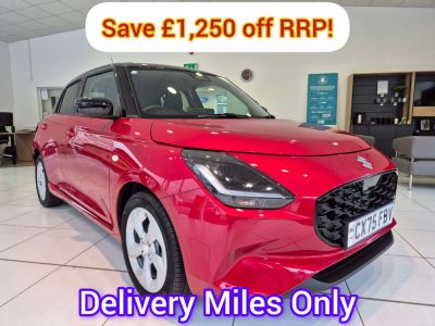 Suzuki Swift 1.2 Mild Hybrid Motion 5dr Hatchback Petrol Red at Suzuki UCL Milton Keynes