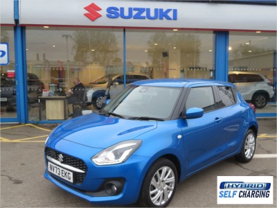 Suzuki Swift 1.2 Dualjet MHEV SZ-T Hatchback 5dr Petrol Hybrid CVT Euro 6 (s/s) (83 ps) Hatchback Hybrid Blue at Suzuki UCL Milton Keynes