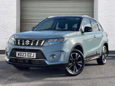 Suzuki Vitara 1.4 Boosterjet Mild Hybrid SZ5 ALLGRIP MT SUV Hybrid Ice Greyish Blue / Black Roof at Suzuki UCL Milton Keynes
