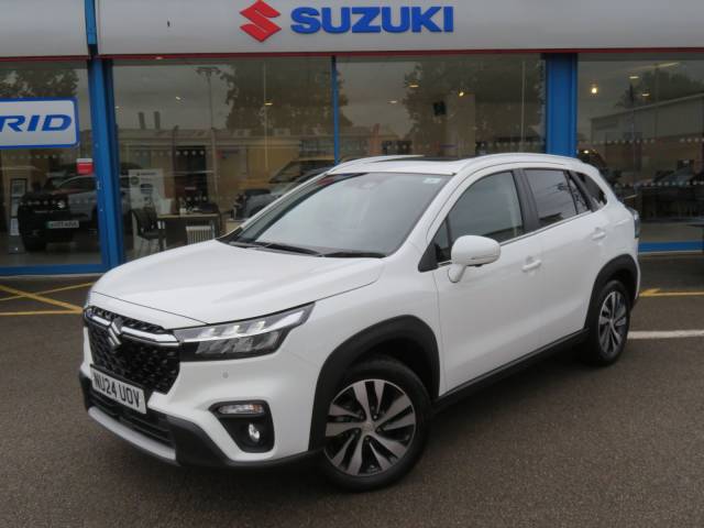 Suzuki S-Cross 1.4 Boosterjet MHEV Ultra SUV 5dr Petrol Hybrid Manual Euro 6 (s/s) (129 ps) SUV Hybrid White