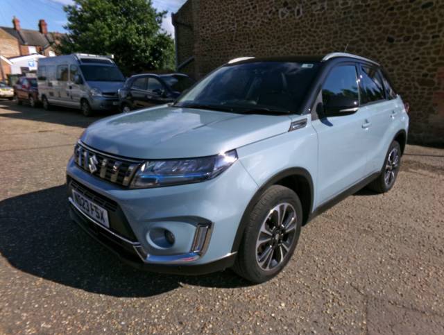 Suzuki Vitara 1.4 Boosterjet 48V Hybrid SZ5 5dr Hatchback Petrol Ice Blue Two Tone with Black