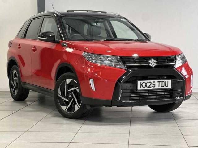 Suzuki Vitara 1.4 Boosterjet MHEV Ultra SUV 5dr Petrol Hybrid Manual ALLGRIP Euro 6 (s/s) (129 ps) Hatchback Hybrid Bright Red/Black Roof