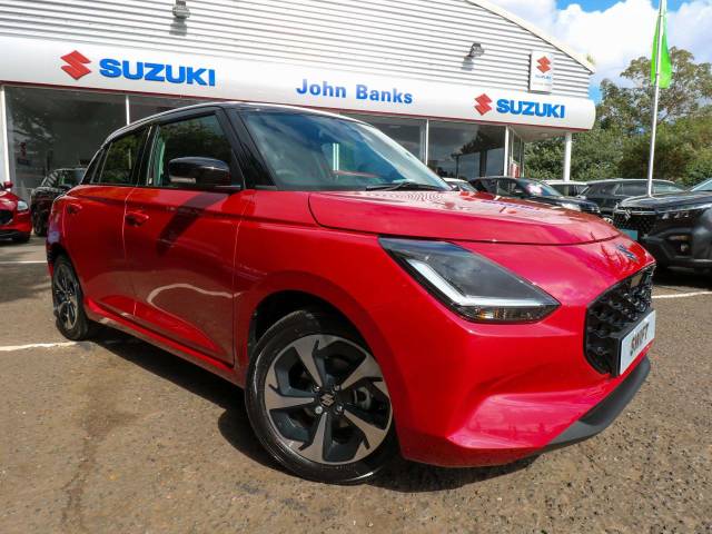 Suzuki Swift 5dr Hat 1.2 Mild Hybrid Ultra Hatchback Hybrid Burning Red Pearl / Super Black Pearl