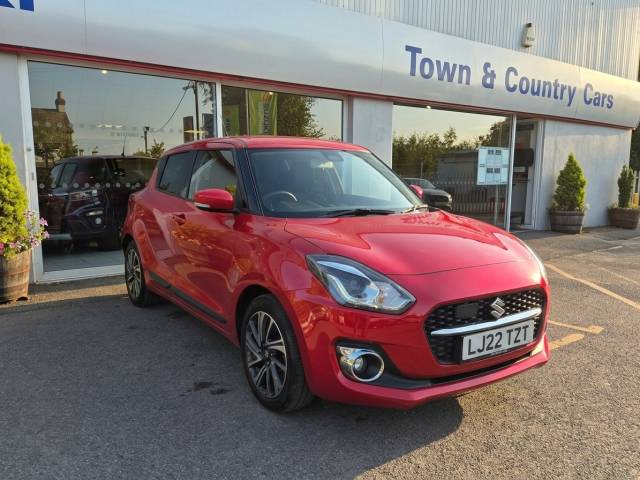 Suzuki Swift 1.2 Dualjet MHEV SZ5 Hatchback 5dr Petrol Hybrid CVT Euro 6 (s/s) (83 ps) Hatchback Hybrid Red