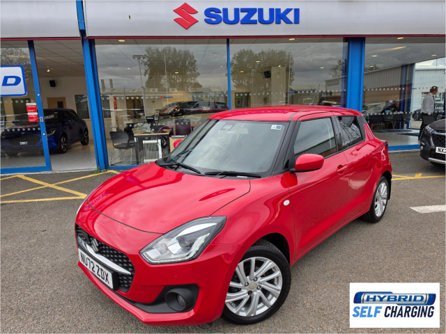 Suzuki Swift 1.2 Dualjet MHEV SZ-T Hatchback 5dr Petrol Hybrid CVT Euro 6 (s/s) (83 ps) Hatchback Hybrid Red