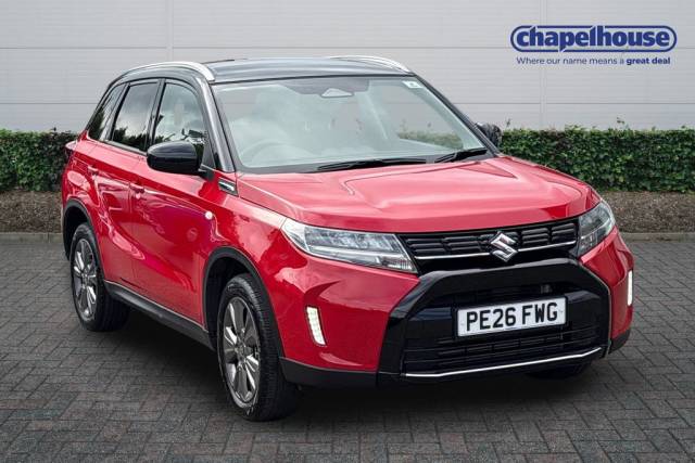 Suzuki Vitara 1.4 Boosterjet MHEV 109 Motion 5dr SUV Petrol Red And Black