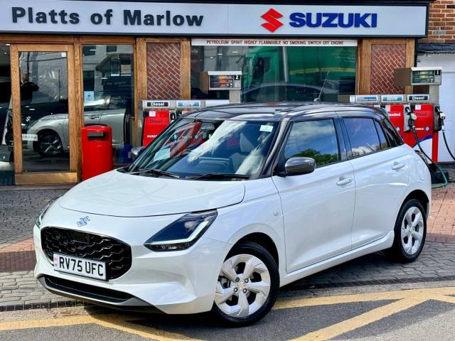 Suzuki Swift 1.2 MHEV Motion Euro 6 (s/s) 5dr Hatchback Hybrid Pure White/Mineral Grey