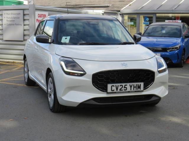 Suzuki Swift 1.2 MHEV Motion Hatchback 5dr Petrol Hybrid CVT Euro 6 (s/s) (82 ps) Hatchback Hybrid White