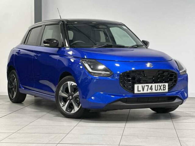 Suzuki Swift 1.2 MHEV Ultra Hatchback 5dr Petrol Hybrid CVT Euro 6 (s/s) (82 ps) Hatchback Hybrid Frontier Blue/Black Roof